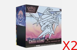 Chaos Rising Pokemon Center ETB Elite Trainer Box PRESALE CONFIRMED (LOT OF 2) - Image 1