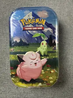 Pokemon Sealed Ascended Heroes Mini Tin (Clefairy/Chikorita) New - Image 1