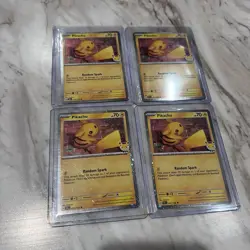 Lot Of 4 - Pikachu 51/162 Stamped 2026 Pokemon Day 30th Anniversary Promo TCG - Image 1