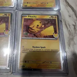 Lot Of 4 - Pikachu 51/162 Stamped 2026 Pokemon Day 30th Anniversary Promo TCG - Image 3