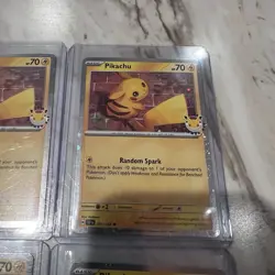 Lot Of 4 - Pikachu 51/162 Stamped 2026 Pokemon Day 30th Anniversary Promo TCG - Image 4