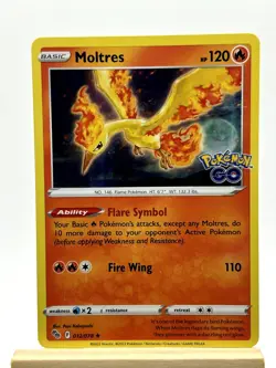 Moltres Holo Rare Pokemon GO 012/078 LP - Image 1