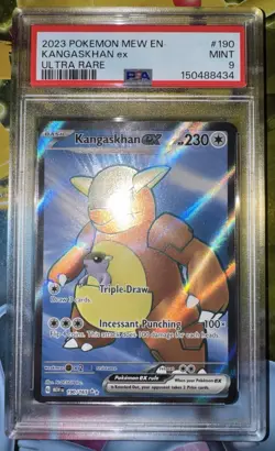 2023 Pokemon S&V 151 KANGASKHAN EX 190/165 ULTRA RARE GRADED P S A 9 - Image 2