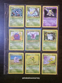 Vintage Pokemon Card Lot - Team Rocket Dark Alakazam + More - LP (9 Cards) - Image 1