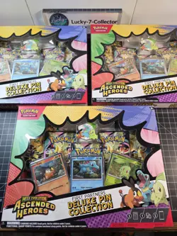 3x Pokemon TCG - Ascended Heroes First Partner Deluxe Pin Collection 🍀🍀 - Image 3