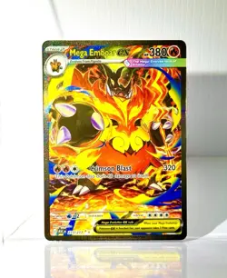 Mega Emboar ex 273/217 SIR Full Art Secret Rare Pokemon Ascended Heroes NM/M - Image 1