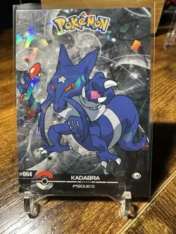 2025 Pokemon Crystal Card Collection Black Dark Edition #064 Kadabra Holo - Image 1
