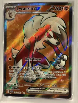 💎 2023 Pokemon PAL EN Paldea Evolved Lycanroc EX 241/193 Ultra Rare PSA 10 💎 - Image 2