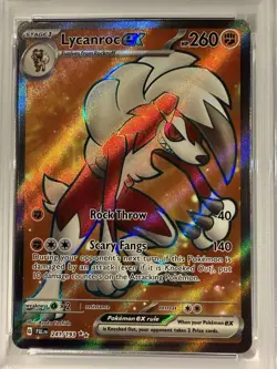 💎 2023 Pokemon PAL EN Paldea Evolved Lycanroc EX 241/193 Ultra Rare PSA 10 💎 - Image 4