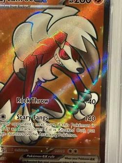 💎 2023 Pokemon PAL EN Paldea Evolved Lycanroc EX 241/193 Ultra Rare PSA 10 💎 - Image 5