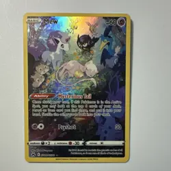 Pokemon TCG Mew Ultra Rare Full Art Holo GG10/GG70 Crown Zenith Galarian Gallery - Image 1
