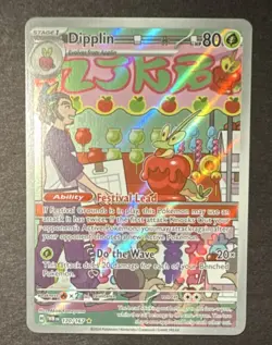 Pokemon TCG Dipplin Illustration Rare Holo 170/167 Twilight Masquerade - Image 1