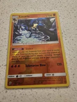 2017 Pokemon TCG #71/147 Lucario Fighting type Pokemon Near Mint Or Better - Image 1
