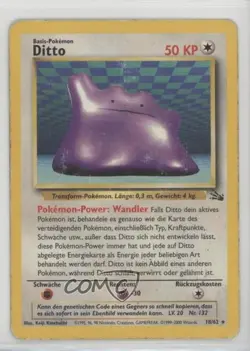Ditto German Pokemon Fossil #18 1999 - Image 1