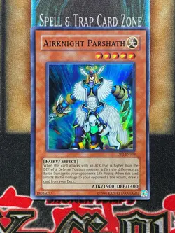 Yugioh Airknight Parshath DB2-EN173 Super Rare LP - Image 1