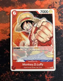Monkey.D.Luffy (Promotion Pack 2022) P-001 PR One Piece Promo Cards English - Image 1