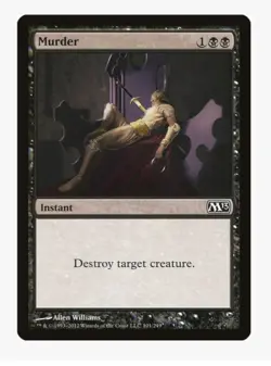 Murder #101 M13 Magic Card in Protective Sleeve - Image 1