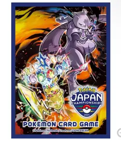 1 Pokemon Center Japan Card Game Deck Shield Sleeve PJCS 2025 Pikachu Mewtwo - Image 1