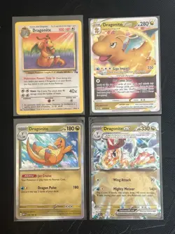 Pokemon TCG Fossil Dragonite #19/62 Four Card Bundle (English) NM-LP - Image 1