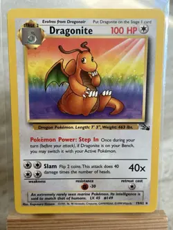 Pokemon TCG Fossil Dragonite #19/62 Four Card Bundle (English) NM-LP - Image 2