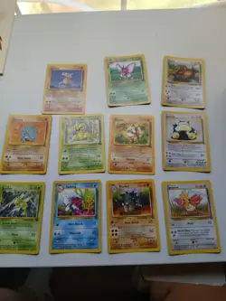 Pokemon TCG Jungle Unlimited 11Count Card Lot - Image 1