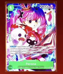 Perona (Alternate Art) OP12-034 Legacy of the Master Foil - Image 1