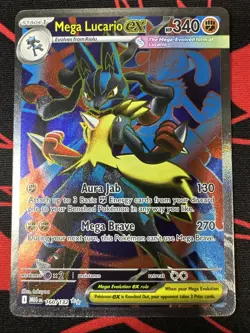 Pokemon TCG Mega Lucario ex 160/132 – Mega Evolutions – Near Mint - Image 1