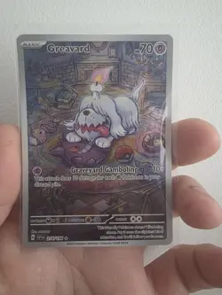 Pokemon TCG Greavard Scarlet & Violet Base Set 214/198 Holo Illustration Rare - Image 1