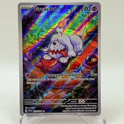 Pokemon TCG Greavard Scarlet & Violet Base Set 214/198 Holo Illustration Rare - Image 1