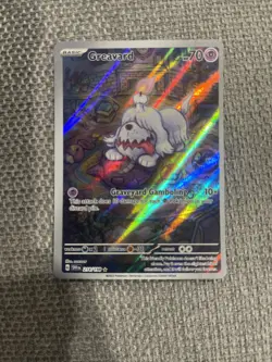 Pokemon TCG Greavard Scarlet & Violet Base Set 214/198 Holo Illustration Rare - Image 1