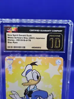 Donald Duck Mickey And Friends Weiss Schwarz Blau Disney Pristine 10-01B-017B BR - Image 4