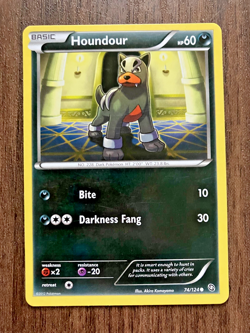 Houndour 74/124 - 2012 Pokemon Dragons Exalted Common Card - CLEAN NM - Image 1