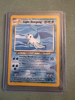 Pokemon Light Dewgong 45/105 Neo Destiny Regular Uncommon Card 2000 - Image 1