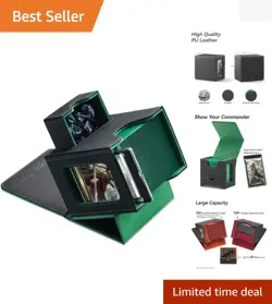 Luxury Commander Card Deck Storage Box - Holds 100 Double-Sleeved Cards - Image 1