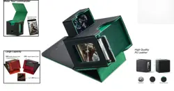 Luxury Commander Card Deck Storage Box - Holds 100 Double-Sleeved Cards - Image 2