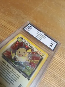 Pokemon Dark Raichu Team Rocket Card 83/82 Secret RARE 2000 Vintage MGC Graded 2 - Image 3