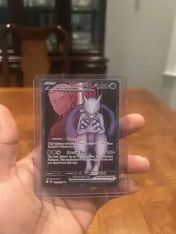 Pokemon Team Rocket's Mewtwo EX Sv10 Ultra Rare Holo 213/182 280 HP - Image 1