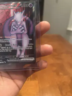 Pokemon Team Rocket's Mewtwo EX Sv10 Ultra Rare Holo 213/182 280 HP - Image 2