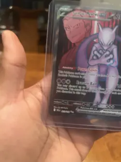 Pokemon Team Rocket's Mewtwo EX Sv10 Ultra Rare Holo 213/182 280 HP - Image 3