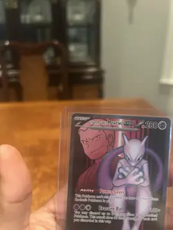 Pokemon Team Rocket's Mewtwo EX Sv10 Ultra Rare Holo 213/182 280 HP - Image 4