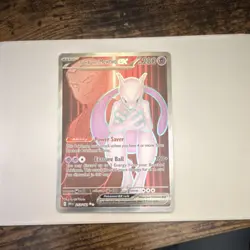 Pokemon Team Rocket's Mewtwo ex Ultra Rare Holo SV10 213/182 280 HP - Image 1