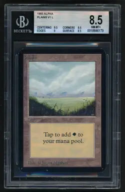 ***BGS 8.5 Quad++ Alpha Plains V1** MTG Alpha Magic Kid Icarus - Image 1