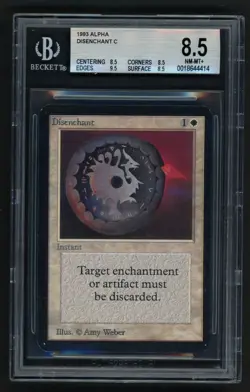 ***BGS 8.5 Quad+ Alpha Disenchant** MTG Alpha Magic Kid Icarus - Image 1