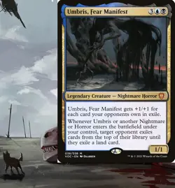 Umbris Fear Manifest Commander Deck Nightmare Horror Tribal EDH Magic Cards - Image 1