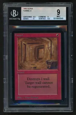 ***BGS 9 Alpha Tunnel** MTG Alpha Magic Kid Icarus - Image 1