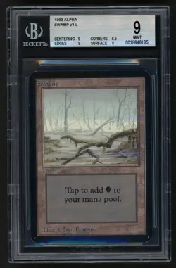 ***BGS 9 Alpha Swamp V1** MTG Alpha Magic Kid Icarus - Image 1
