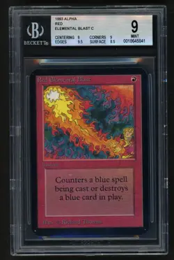 ***BGS 9 Alpha Red Elemental Blast** MTG Alpha Magic Kid Icarus - Image 1