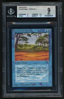 ***BGS 9 Alpha Phantasmal Terrain** MTG Alpha Magic Kid Icarus - Image 1