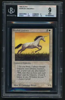 ***BGS 9 Alpha Pearled Unicorn** MTG Alpha Magic Kid Icarus - Image 1