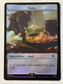 MTG *Smaug | Food Foil Double Sided Token* (NM) Lord of the Rings Magic - Image 2